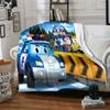 1pc Cars Adventure Flannel Blanket for Super Soft Cute Comfort Blanket for Travel Bedding Couch Sofa Blanket Y73064
