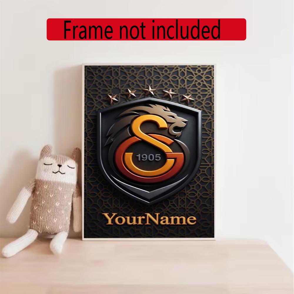 Galatasaray Customize Your Name Diamond Painting Round Diamond Diy Frameless Holiday Artwork Suitable For Home Office Wall Decoration