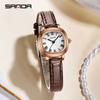 SANDA Top 1137 Women's Quartz Watch Fashionable and Elegant Rose Gold Minimally Roman Digital Women's Quartz Watches