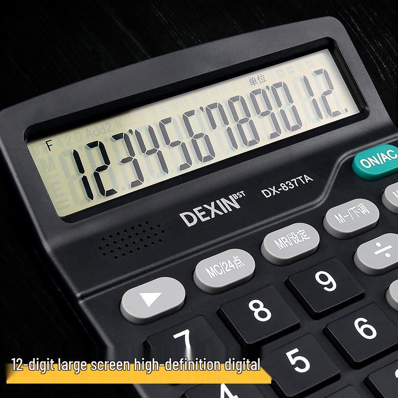 Large Solar-Powered Voice Calculator with Real Person Pronunciation – Cute and Creative for Accounting Use in Trendy Styles