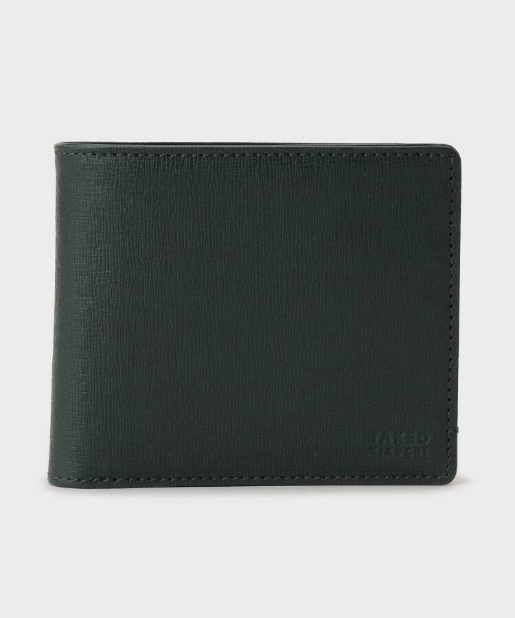 Takeo Kikuchi Embossed Leather Bifold Wallet Black 00 Men's Color-Scheme G8701292, (619) (FREE)