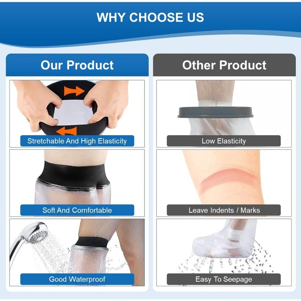 Schutz Duschbar Recycelbar Fuß/Bein/Hand/Arm Gips Duschabdeckung Wasserdicht Duschschutz