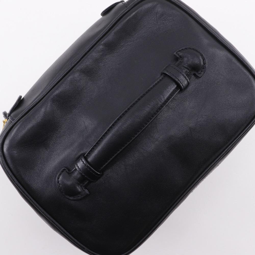 CHANEL Vanity Vanity A01618 Bicolole vintage black Calfskin Women Used