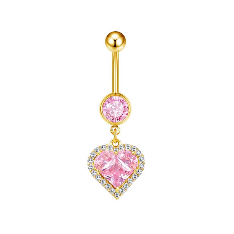 Gaibei Heart & Moon Fashion Navel Ring