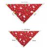 Puppy,Kitten Santa Claus Patten Cats Triangular Scarf Pet Costume Dogs Bandanas Christmas Pet Decor