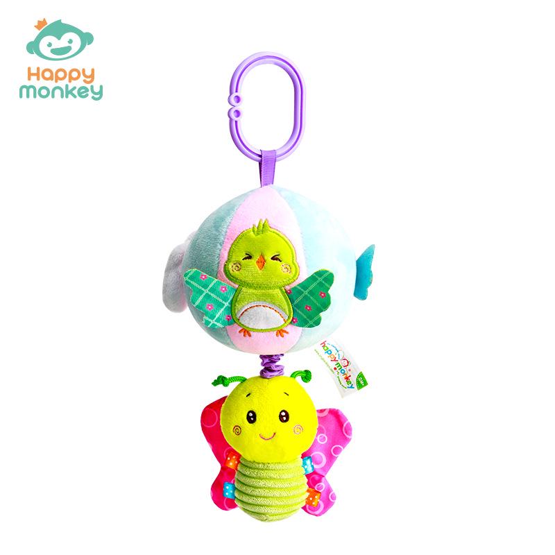 Happy Monkey Baby Music Rattle & Stroller Pendant