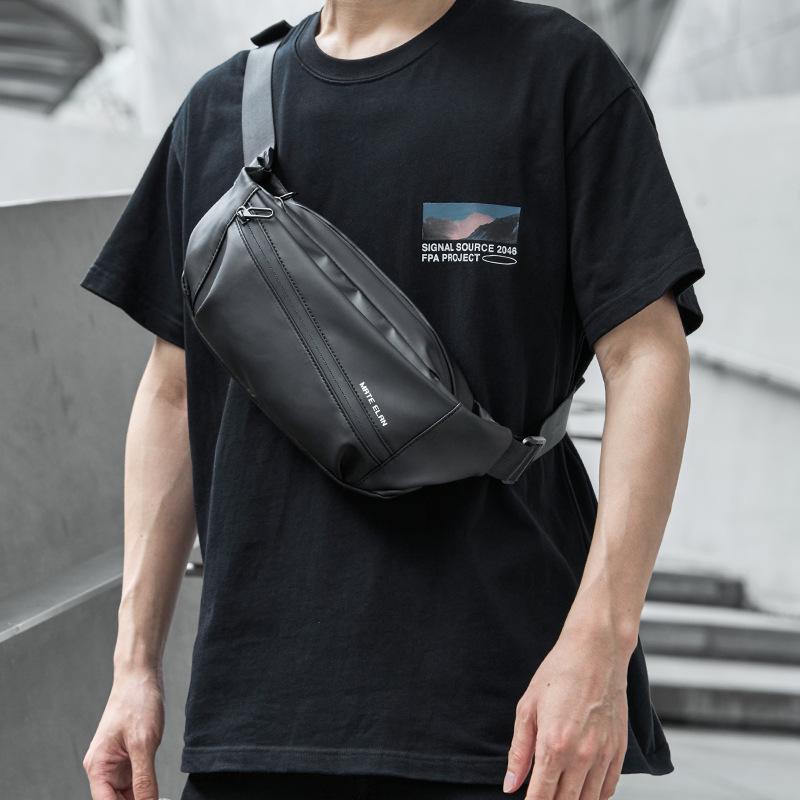 Riñonera de Pecho para Hombre - Mochila Multifuncional Cruzada/de Hombro y Bolso Mensajero