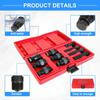 10Pcs Red Plastic Case Motorcycle Repair Tool Electromagnetic Machine Puller Flywheel Puller Set Motorbike Repair Remover