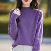 Damski sweter kaszmirowy Qinghe Cashmere 30% kaszmir 70% wełna Jesień i Zima Kaszmirowy pulower Miękki i ciepły