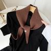 Korean Style Shawl Niche Design  Wool Scarf Female Atmosphere Versatile Scarf Lazy French Neck Scarf Tide Streetwear Scarves