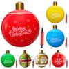 24 Inch Giant Inflatable Christmas Ball for Outdoor Decoration Perfect for New Year and Holiday Festivities