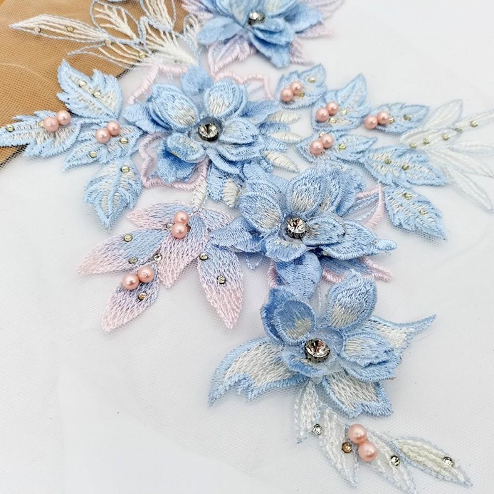 Elegant Sequin Embroidery Patch Flower Embroidery Clothing Applique Sewing