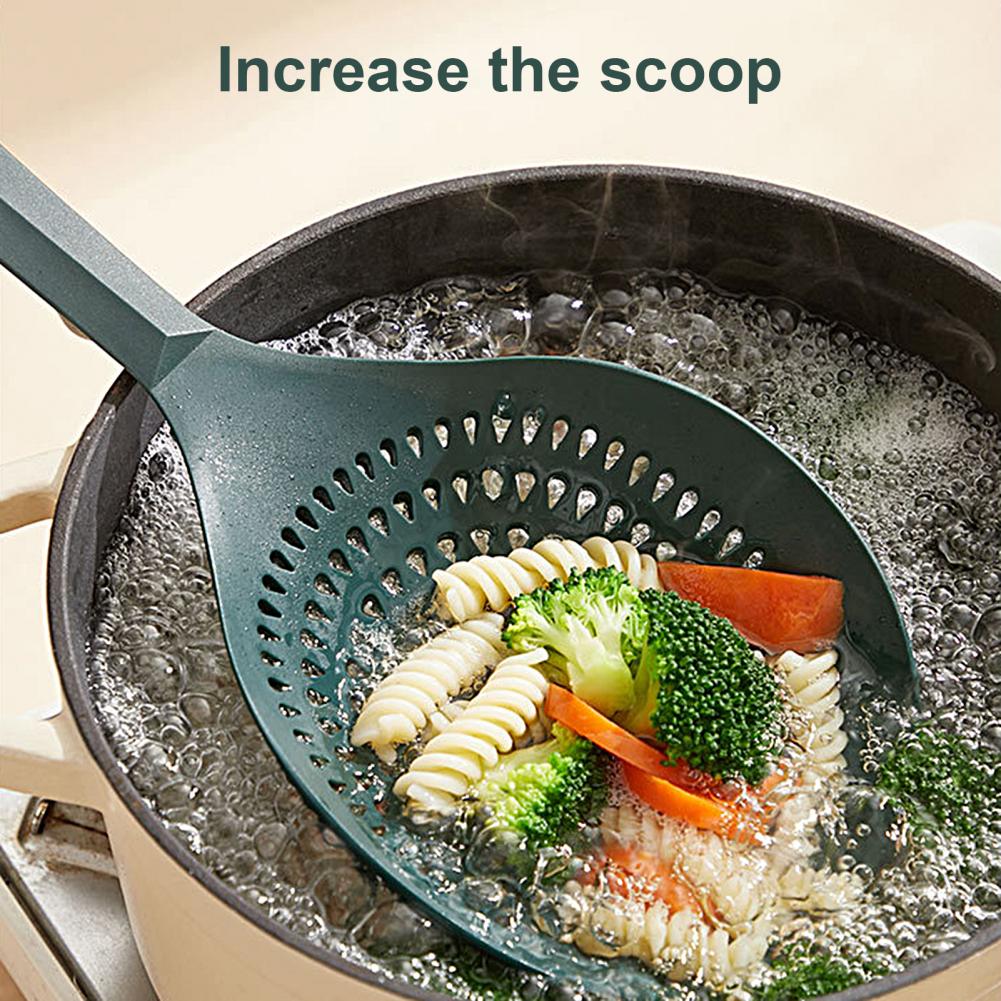 Skimmer Spoon Scratch-proof Scoop Colander Hook Design Hollow  Reusable All Purpose High Temperature Resistant Scoop Colander
