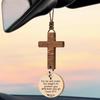 Cross for Car Mirror Hanging Christian Gifts for Men, Women, Bible Study - Scan Phone for Daily Bible Verse Car Rearview Decor Accessories, Jesus