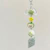 Cute Fruit Keychain Creative Summer Watermelon Pendant Key Chain Beaded Mobile Phone Anti-Lost Lanyard Bag Decorative Keyring