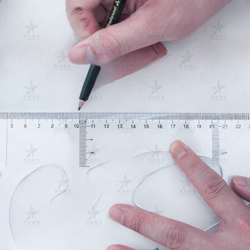 Precision Geometry Triangle Ruler Set