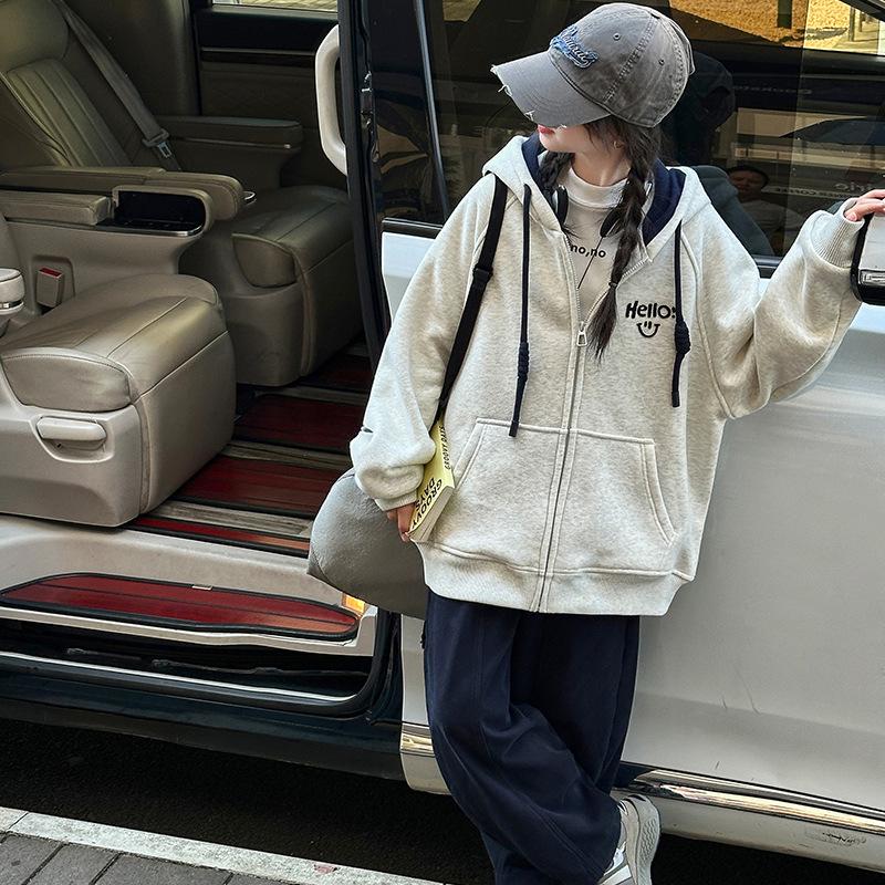 2025 Girls  Autumn/Winter Coats: Stylish, Warm, Fleece-Lined, Casual Tops 140 cm