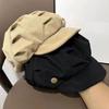 Layered Vintage Newsboy Hats Breathable Elegant Pleated Berets Fashion Octagonal Hat  Women Men