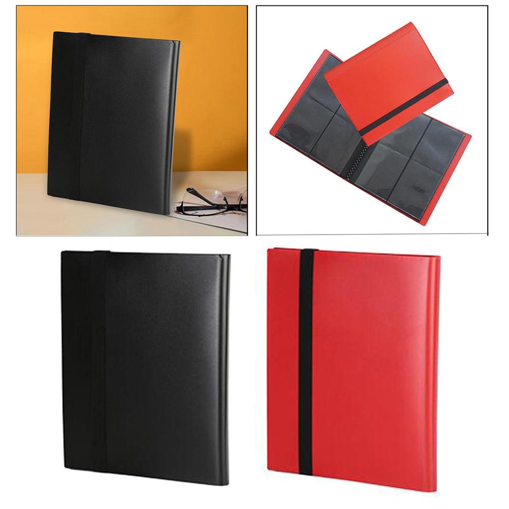 Trading Binder with Sleeves Football Binder Organizer Clear Page Protector 540