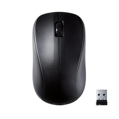 ELECOM Maus Kabellose Lasermaus Größe M Antibakteriell RoHS-Richtlinienkonform Für Unternehmen Schwarz M-S2DLKBK/RS