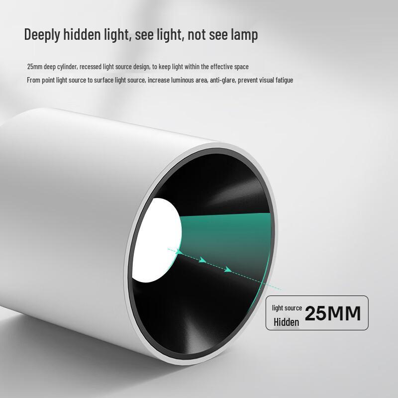 OEING Round Anti-Glare 12W Three-Color LED Downlight