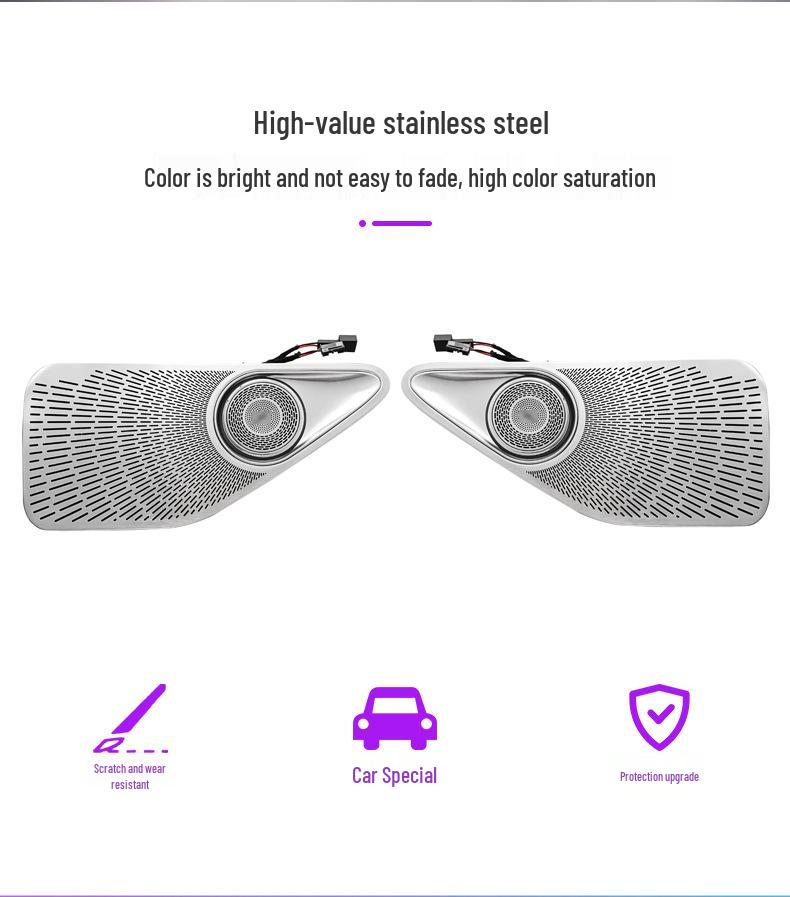 S-Class S400L/S450L Rear Door Rotating Tweeter & Ambient Light Upgrade