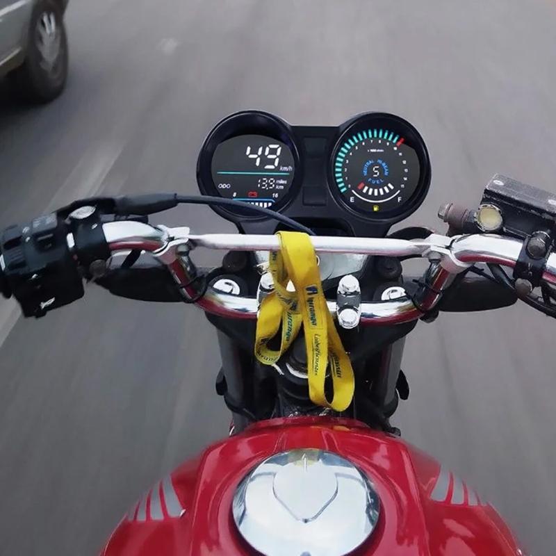 Motorcycle Digital Instrument Panel Tachometer Speed Mileage Large Display Suitable for CG150 Fan 150 Bikes Enthusiasts
