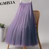 GMXIA 28 Colors Women's Fashion Casual Summer Spring Leisure Skirt