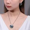 Natural Stone Amethyst Pendant Niche High-end 925 Sterling Silver Jewelry Original Design Colorful Treasure Necklace