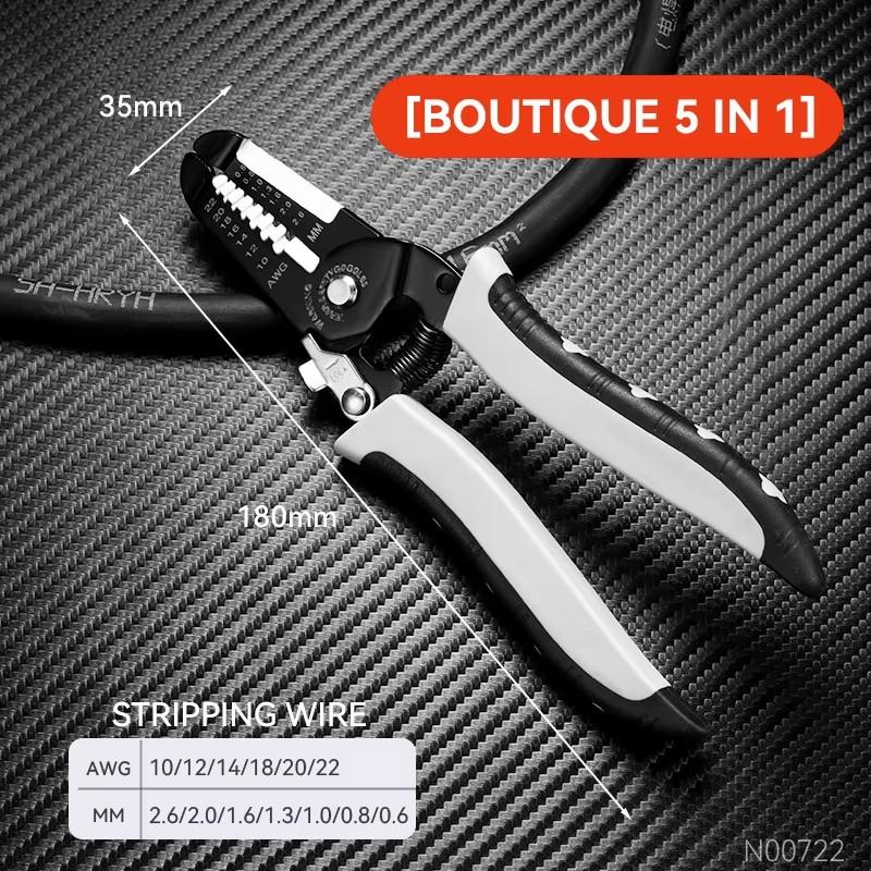 Multi-Functional Electrician Wire Stripper & Crimper Tool Wire Stripping Cutting Pliers For Peeling & Network Cabling
