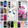 For OPPO Realme C85 5G Case Flower Soft Matte Silicone Back Cover For Realme 15x RealmeC85 C 85 4G 5G Full Phone Shell Fundas