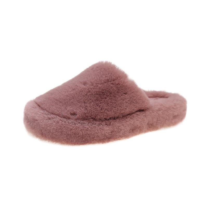 Internet celebrity Mao Mao shoes women wear versatile thick soles 2025 new autumn and winter home cotton slippers indoor