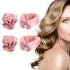 2/4/6Pcs Satin Heatless Curling Set Overnight Curl Blowout Rods Soft Hair Curlers To Sleep In Bun Bons Heatless Curls Bonnet Cap
