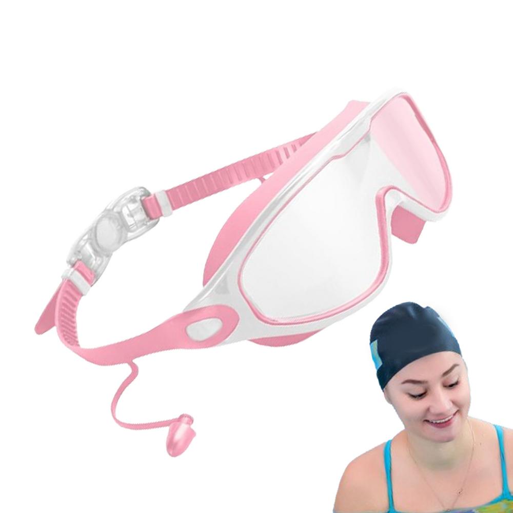 

Женские очки для плавания, регулируемые очки для плавания с защитой от ультрафиолета для мужчин и женщин, очки для плавания без просачивания воды с широким обзором