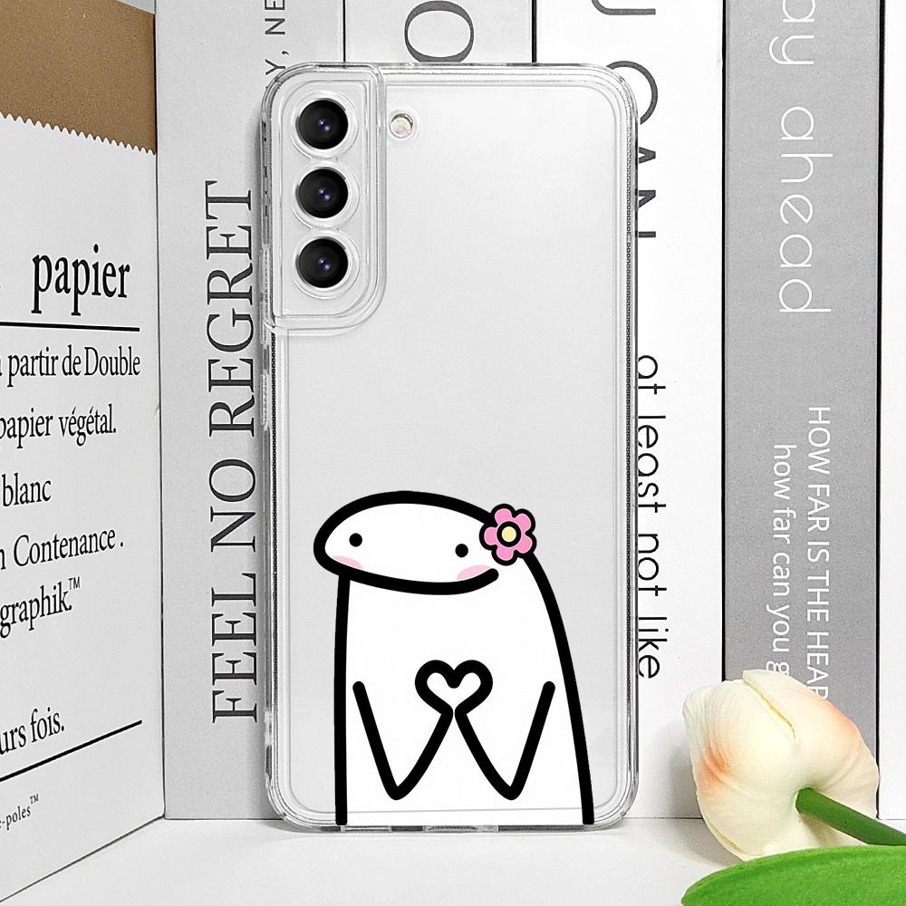 Lustige Celular Flork Meme Handyhülle für Samsung Galaxy S22 S23 S24 S25 Plus Ultra S21 FE 5G Transparente Weiche Hülle Partner Fundas