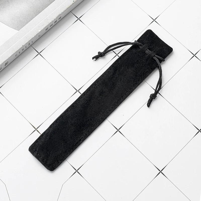 50 Pcs Velvet Pen Pouches Soft Drawstring Pencil Cases for School/Office, Gift Packaging, Student Stationery Organizer