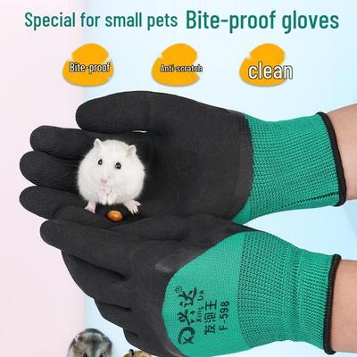 Children's Small Pet Protective Gloves for Hamsters, Cats, and Parrots - Anti-Bite and Anti-Scratch.