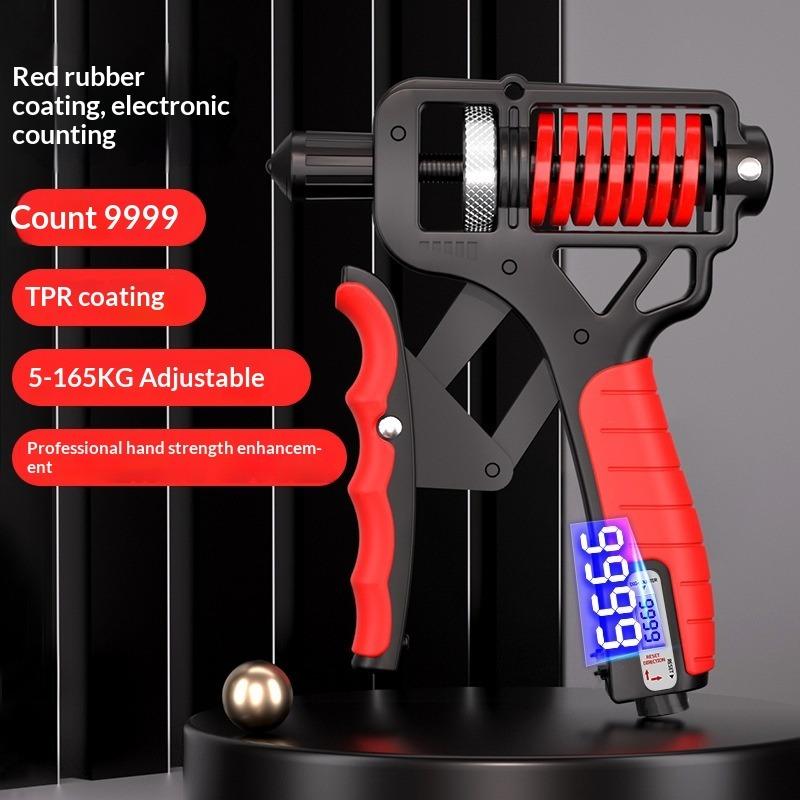 Adjustable electronic grip strength trainer for professional carbon steel arm muscle training and wrist strength, men's fitness exercise