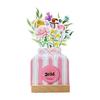 2025-2026 Small Desk Calendar 24 Months Floral Desktop Calendar Home Office Mini Standing Flip Decorative Flower Calendar