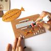 KINOWA "Airship" Wood Collage Original DIY Kit Vehicle Made In Japan