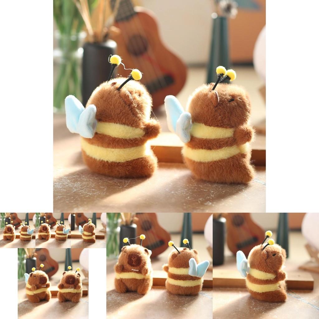 Adorable Plush Bee Keychain With Moving Wings For Cute Bag Accessory And Gift