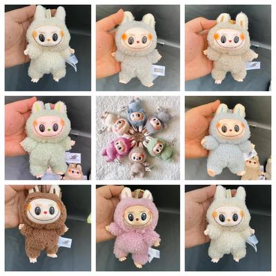 Labubu Plush Toy The Monsters Heartbeat Macaron Enamel Face Cute Backpack Pendant Decoration Plush Doll Clothes Keychain Gifts