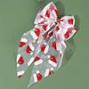 1pcs Christmas Tulle Bow Hair Clips Santa Hat Santa Claus Print Large Mesh Haipins for Women Girl Xmas Headwear Hair Accessories
