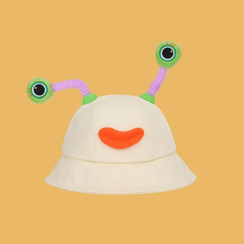 Outdoor Spring Sun Hat Cartoon Bucket Hat Party Headwear Summer Camping Hat