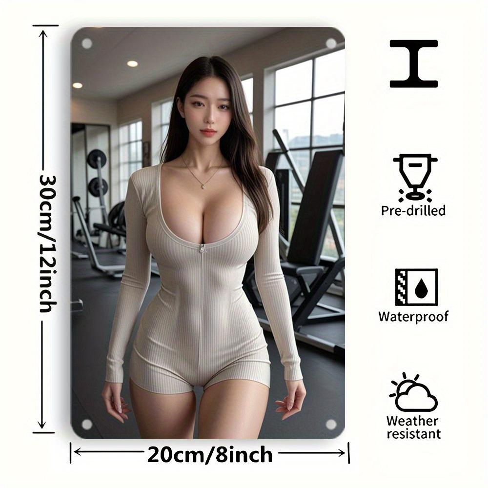 

1 шт. Елегантний металевий жерстяний знак для жінок (8 x12 /20см*30см) Ретро Настінний Декор для Кімнати Їдальні Бару Кафе Ванної Кімнати Дитячої 20x30cm（7.8x11.8inch）