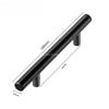 10pce Set of 5-inch Cabinet Handle Matte Black Stainless Steel Kitchen Drawer Handle Cabinet Handle