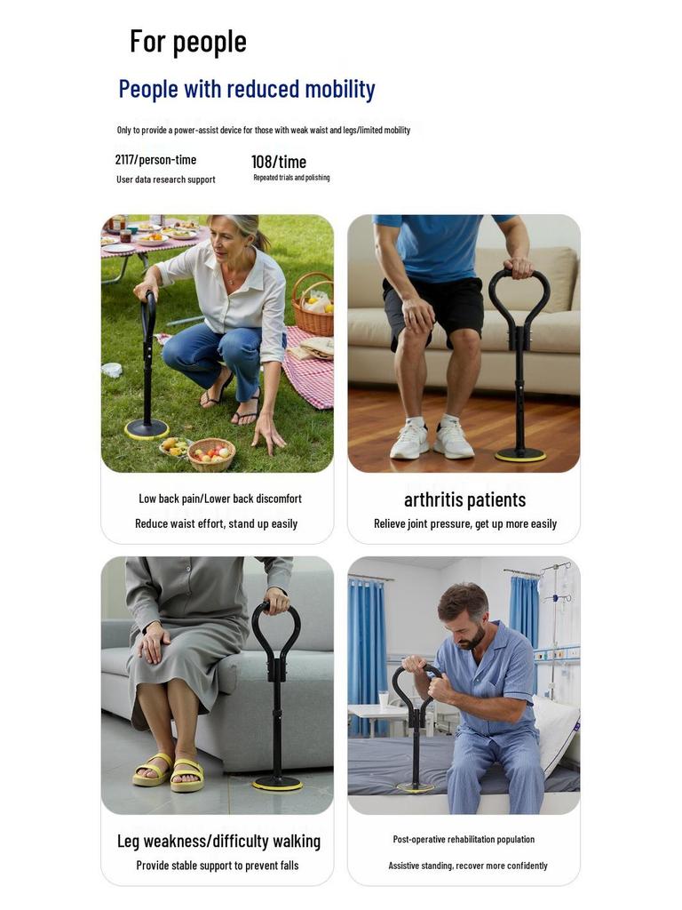 Nastavitelná pomůcka pro stání Podpora mobility