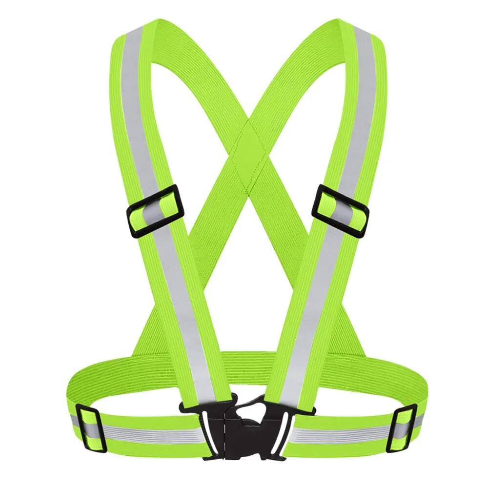 

Уличные регулируемые защитные жилеты Ночная ходьба Светоотражающий жилет Легкие велосипедные защитные ремни Водонепроницаемая экипировка для бега Uniform size