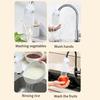 Universal Faucet Water Filter Bag with Non-Woven Fabric High-Density Sediment Remover for Tap Water Rust Particles Anti-Splash Reusable Faucet Filter