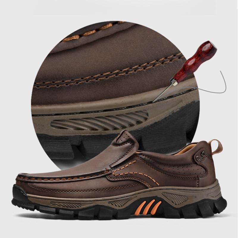 New Leather Casual Business Shoes Outdoor Men's Comfort Loafers Fashion Soft Classic Driving Footwear Non-slip Walking Shoes